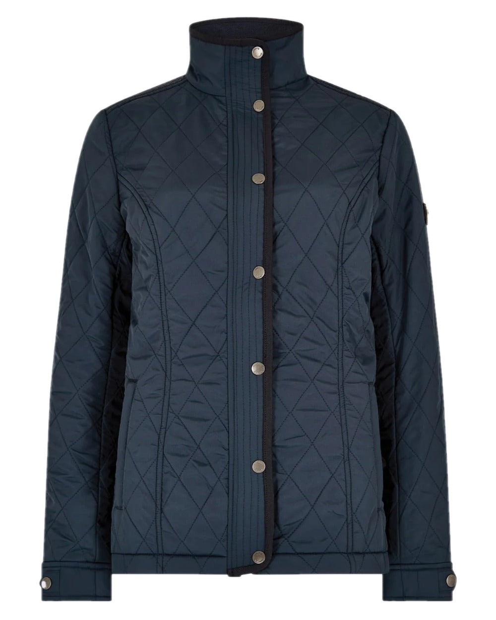 Navy Coloured Dubarry Camlodge Quilted Jacket on white background 