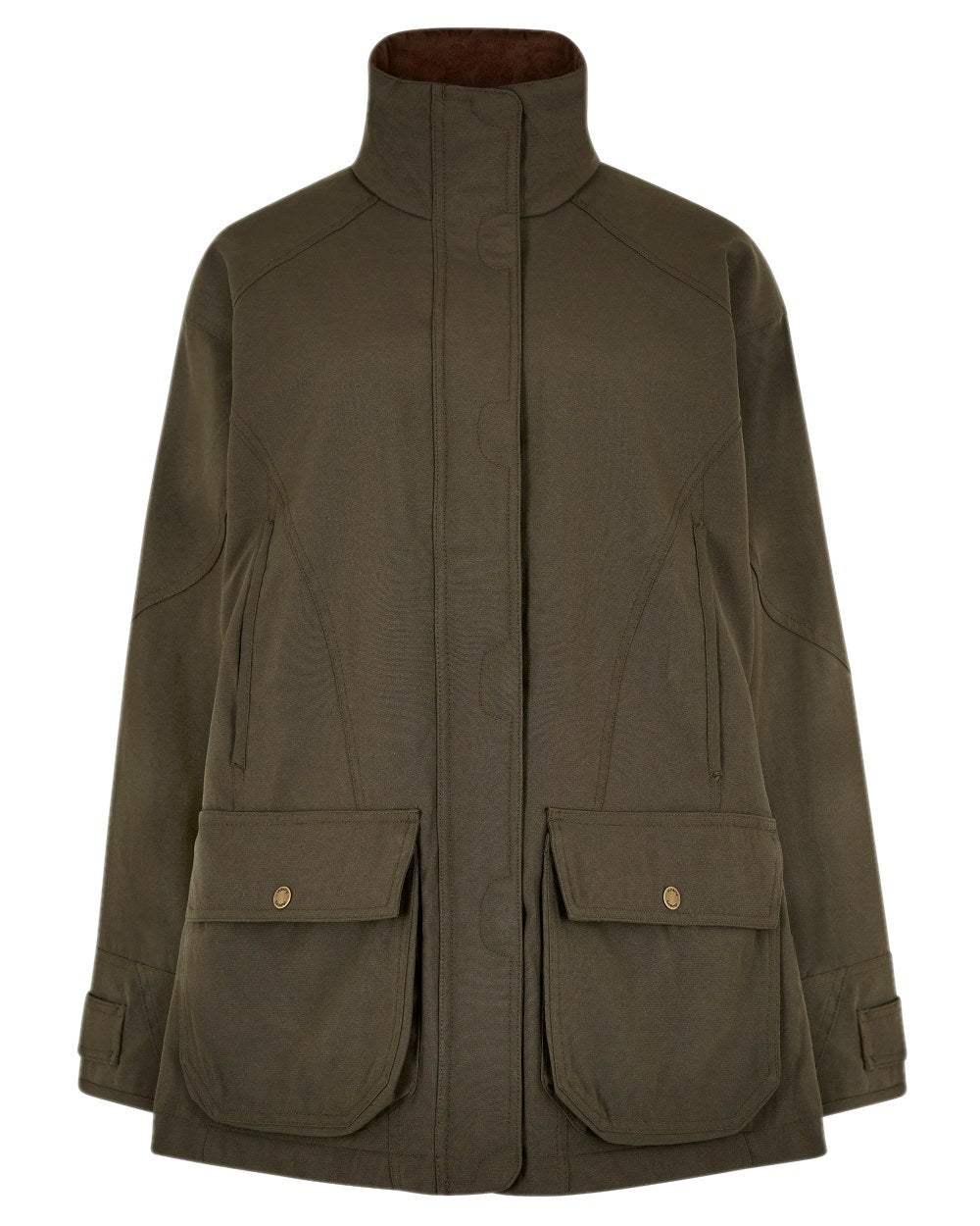 Ivy Coloured Dubarry Castlehyde All-Purpose Shooting Coat on white background 