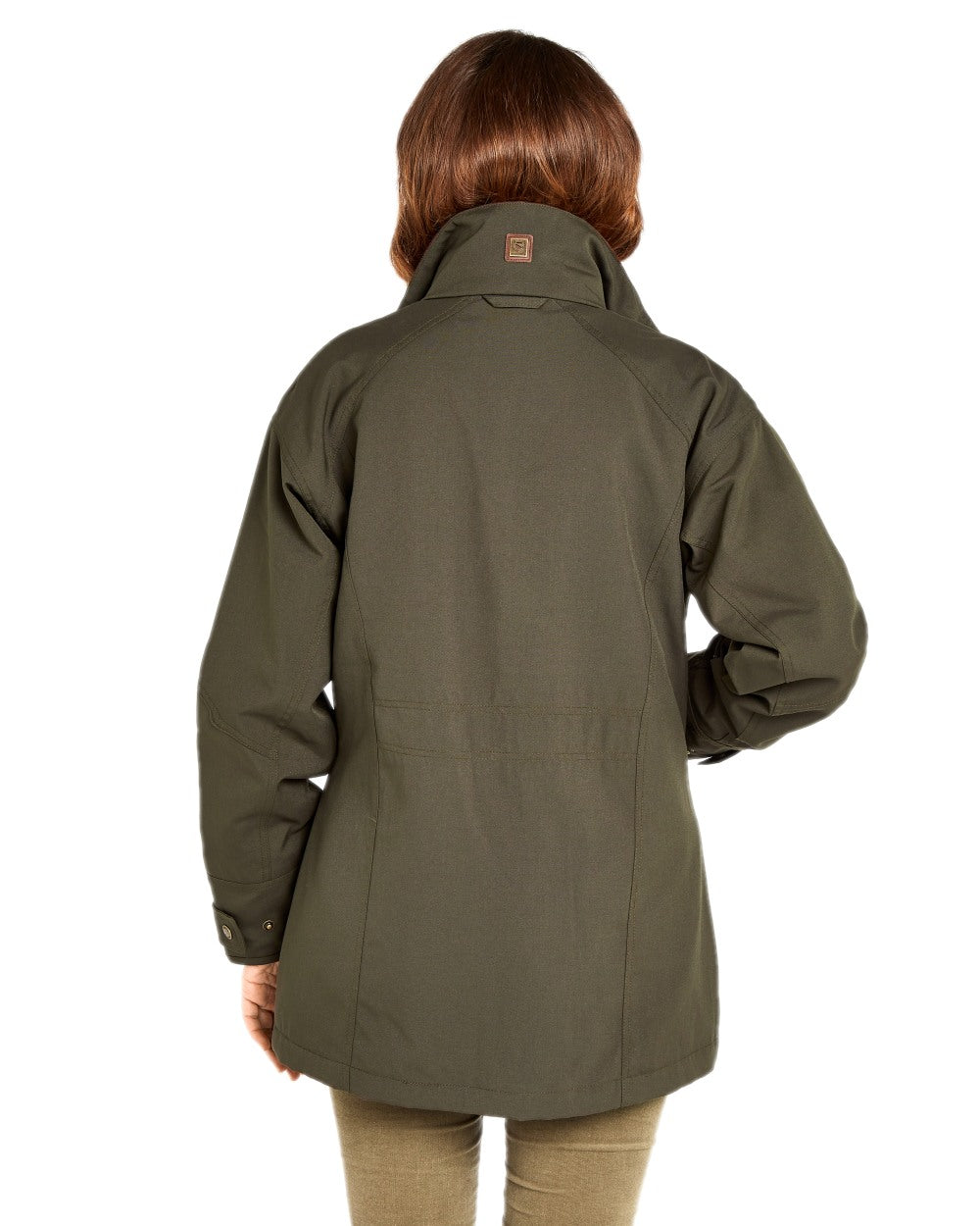 Ivy Coloured Dubarry Castlehyde All-Purpose Shooting Coat on white background 
