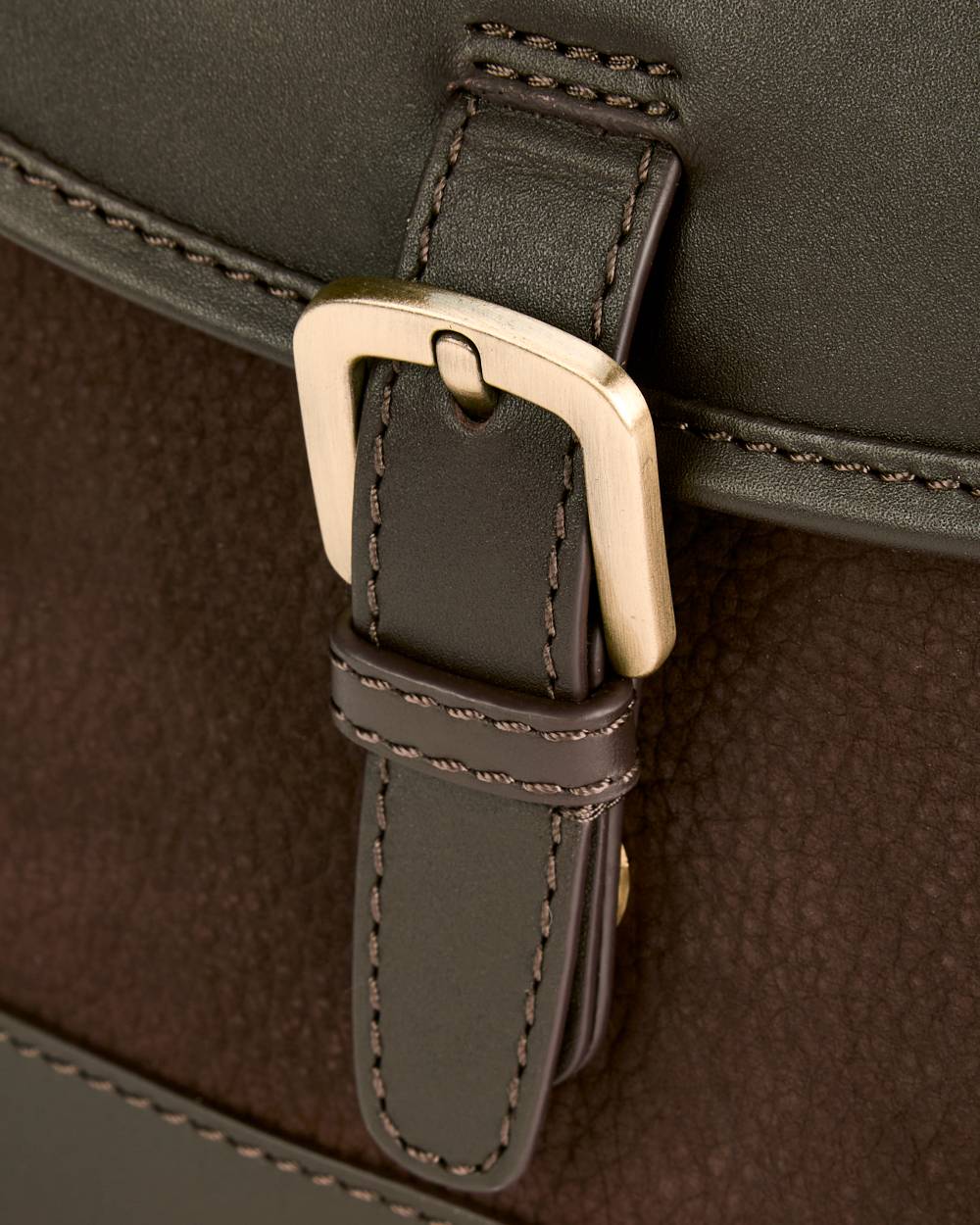 Mocha coloured Dubarry Clara Leather Saddle Bag on white background 