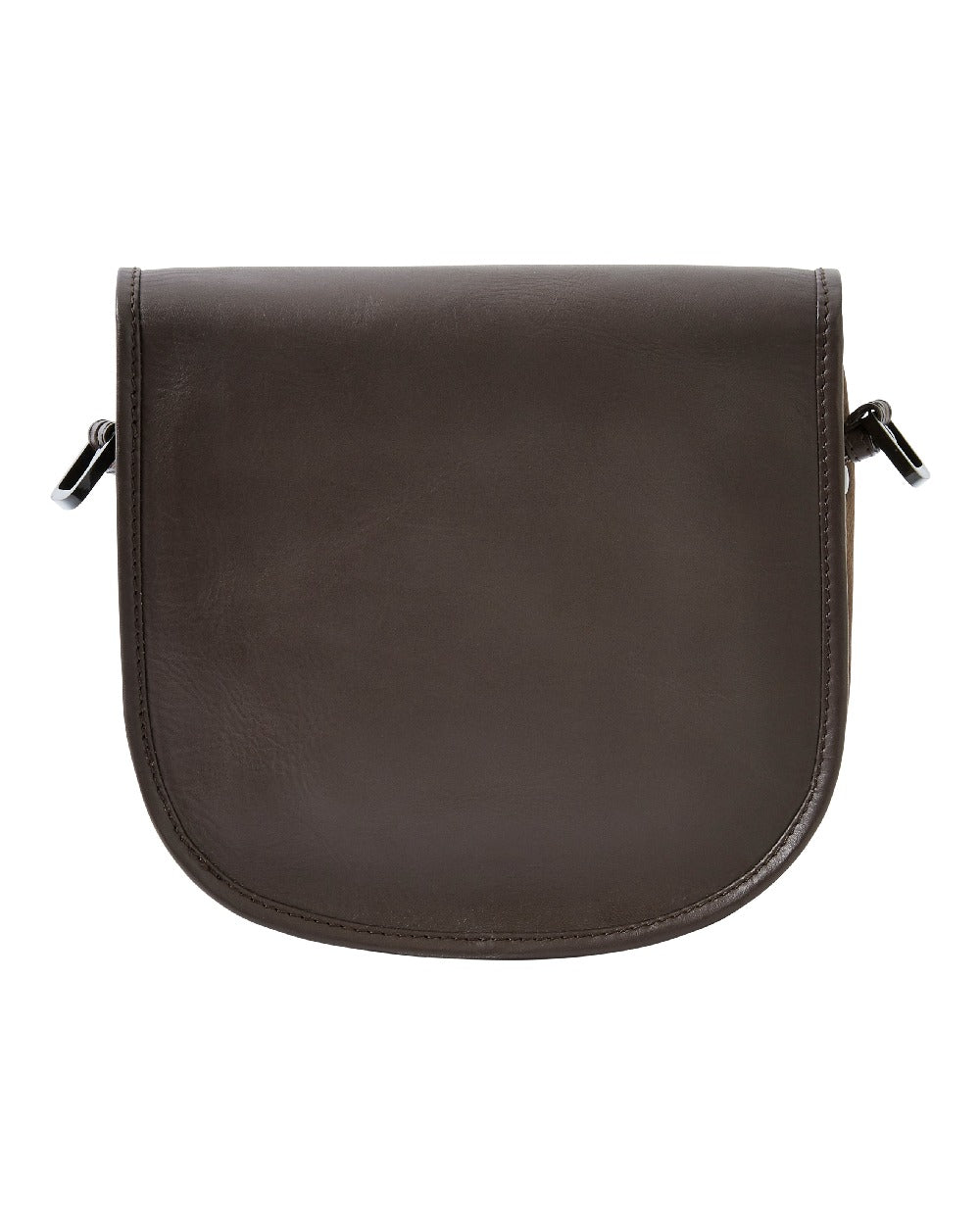 Walnut coloured Dubarry Clara Leather Saddle Bag on white background 