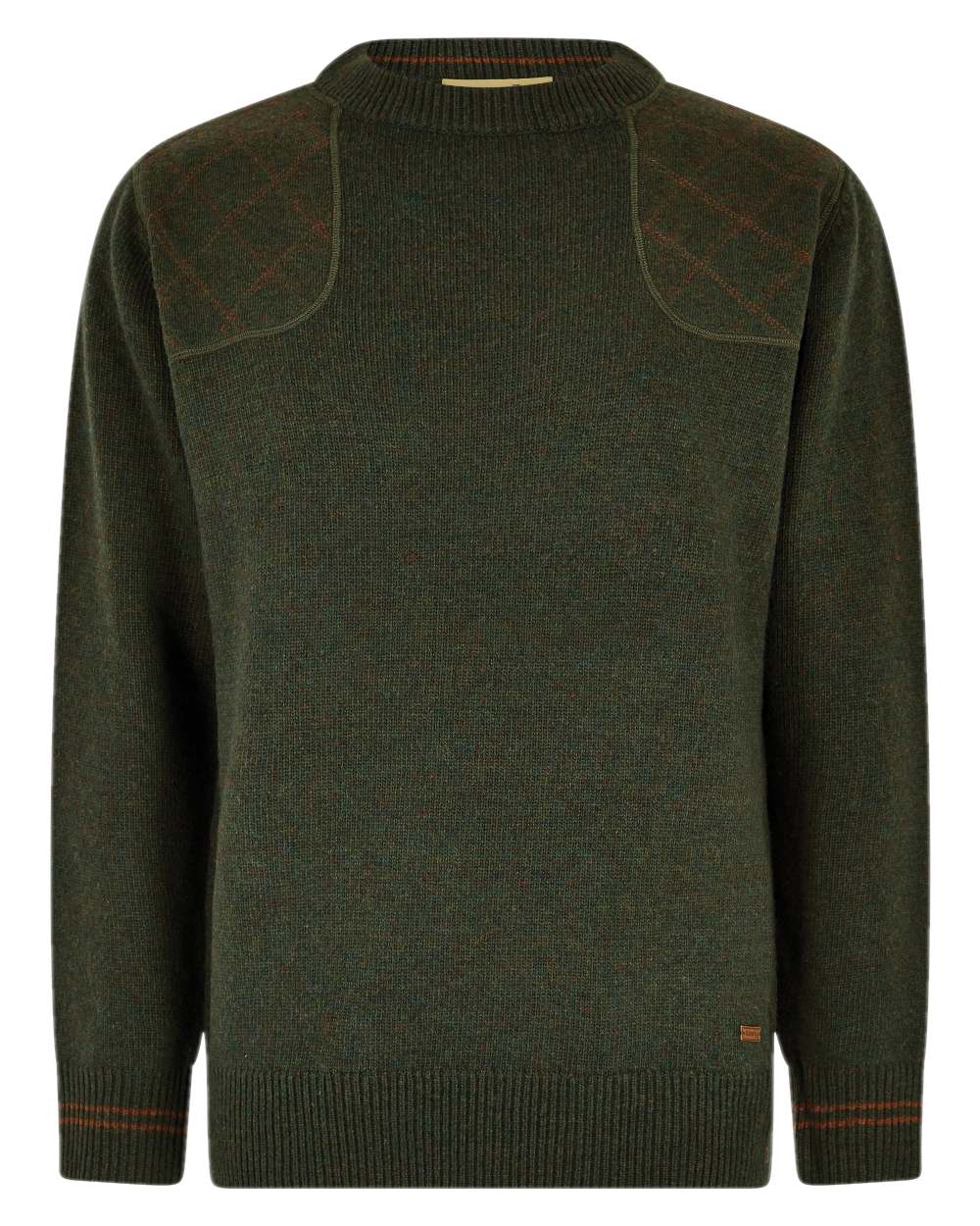 Olive Coloured Dubarry Clarinbridge Crew Neck Sweater on white background 
