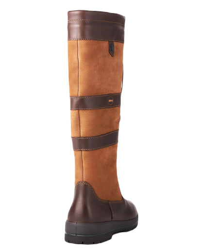 Brown coloured Dubarry Galway Country Boots on white background 