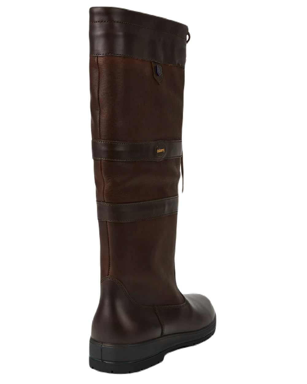 Mocha coloured Dubarry Galway Country Boots on white background 