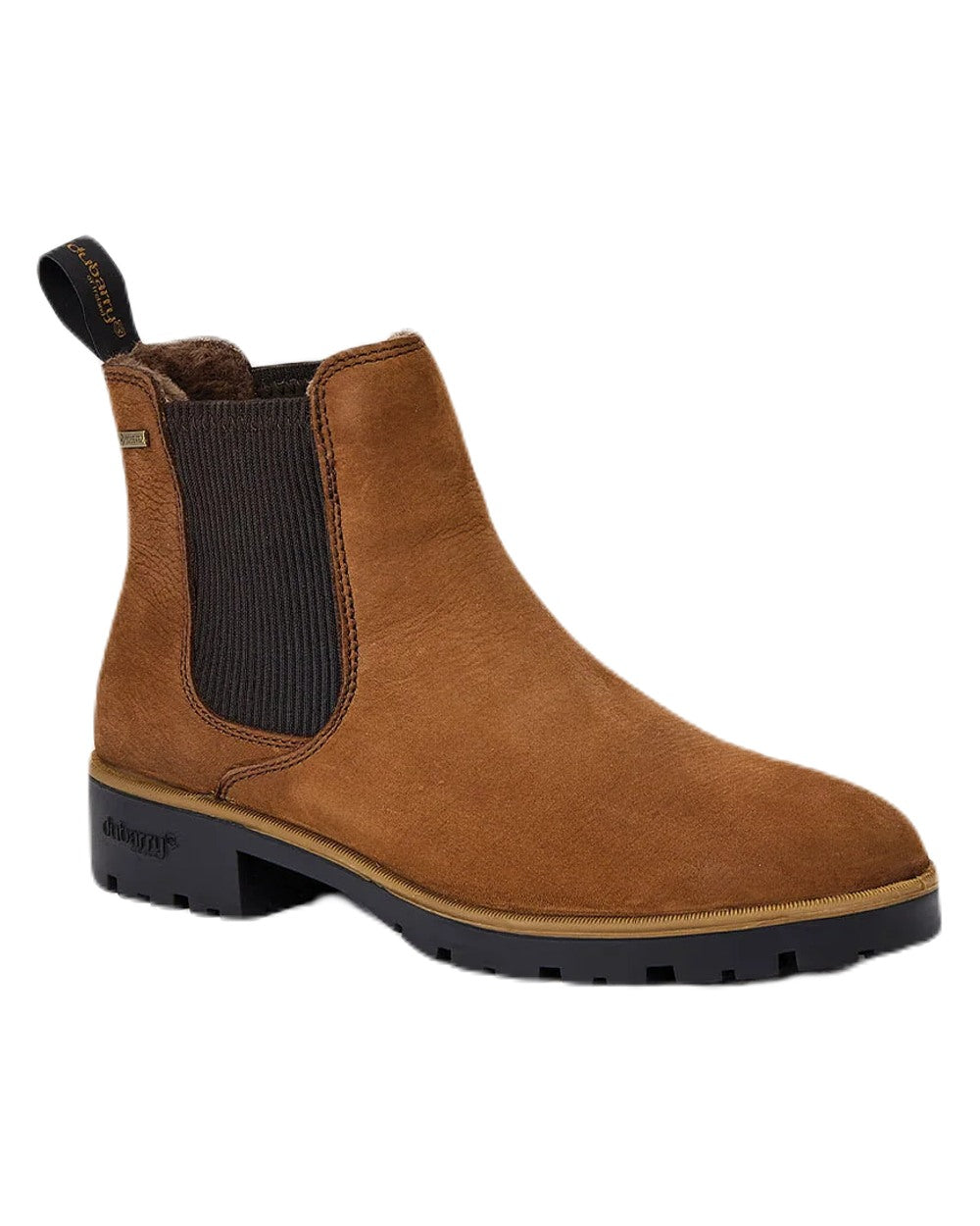 Walnut coloured Dubarry Kilcommon Chelsea Boots on white background 