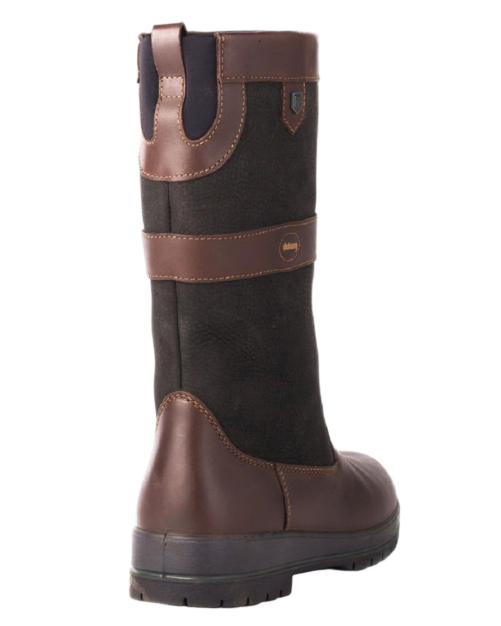 Black/Brown coloured Dubarry Kildare Country Boots on white background 