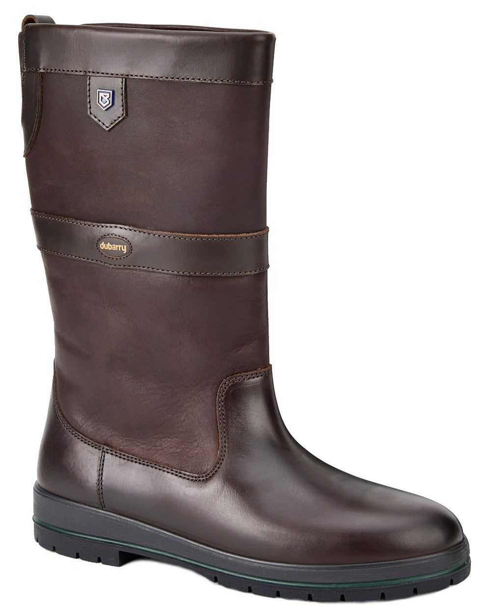 Mocha coloured Dubarry Kildare Country Boots on white background 