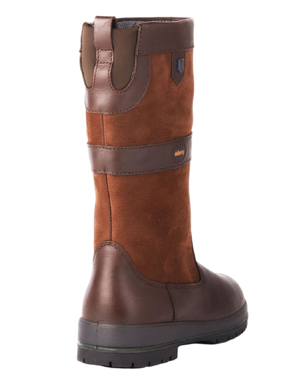 Walnut coloured Dubarry Kildare Country Boots on white background 