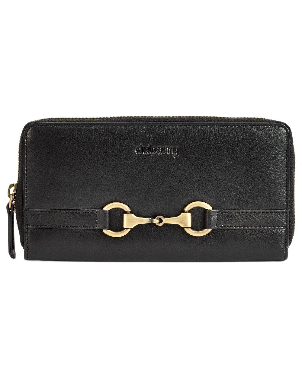 Black Coloured Dubarry Killucan Leather Wallet on white background 