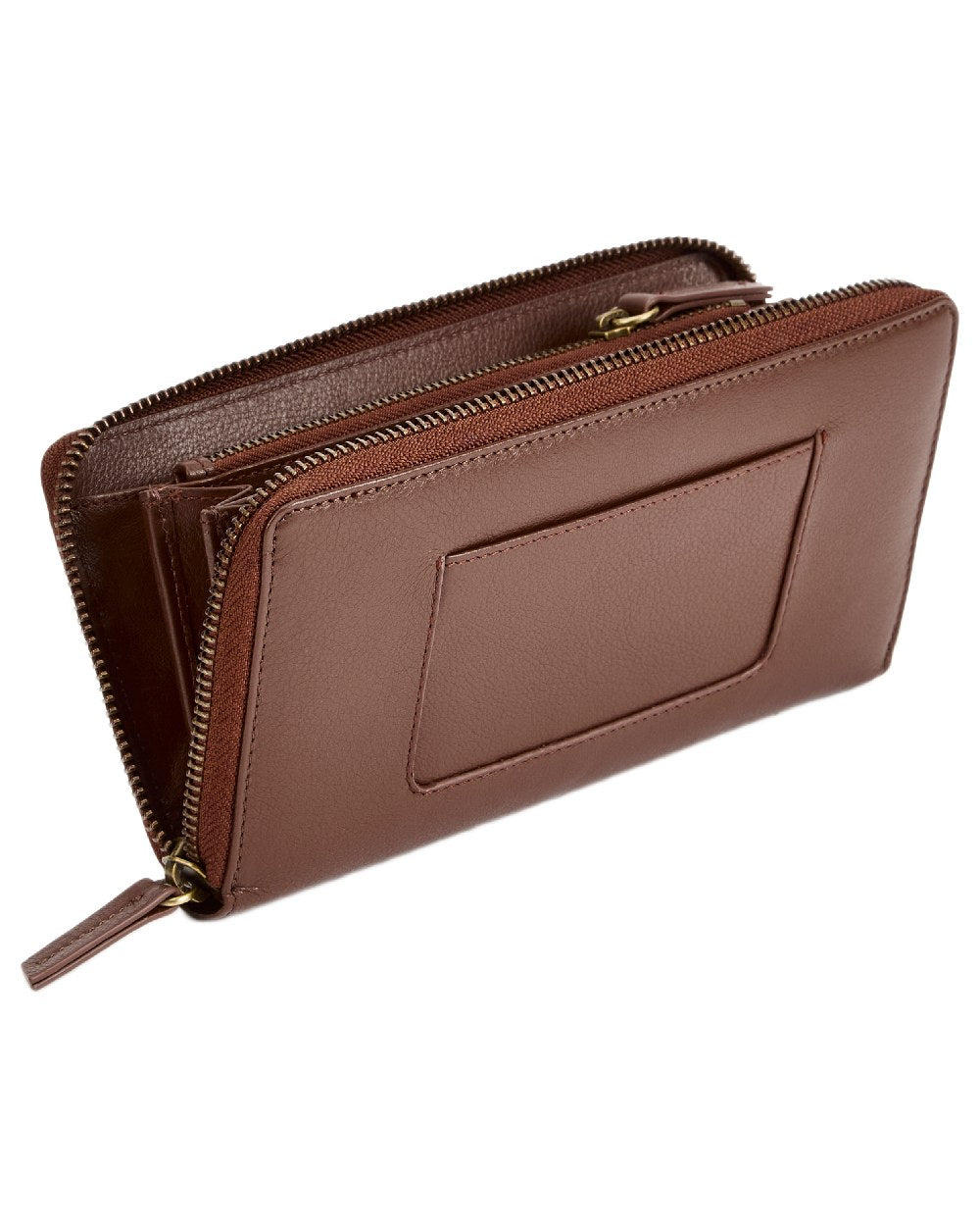 Cedar Coloured Dubarry Killucan Leather Wallet on white background 