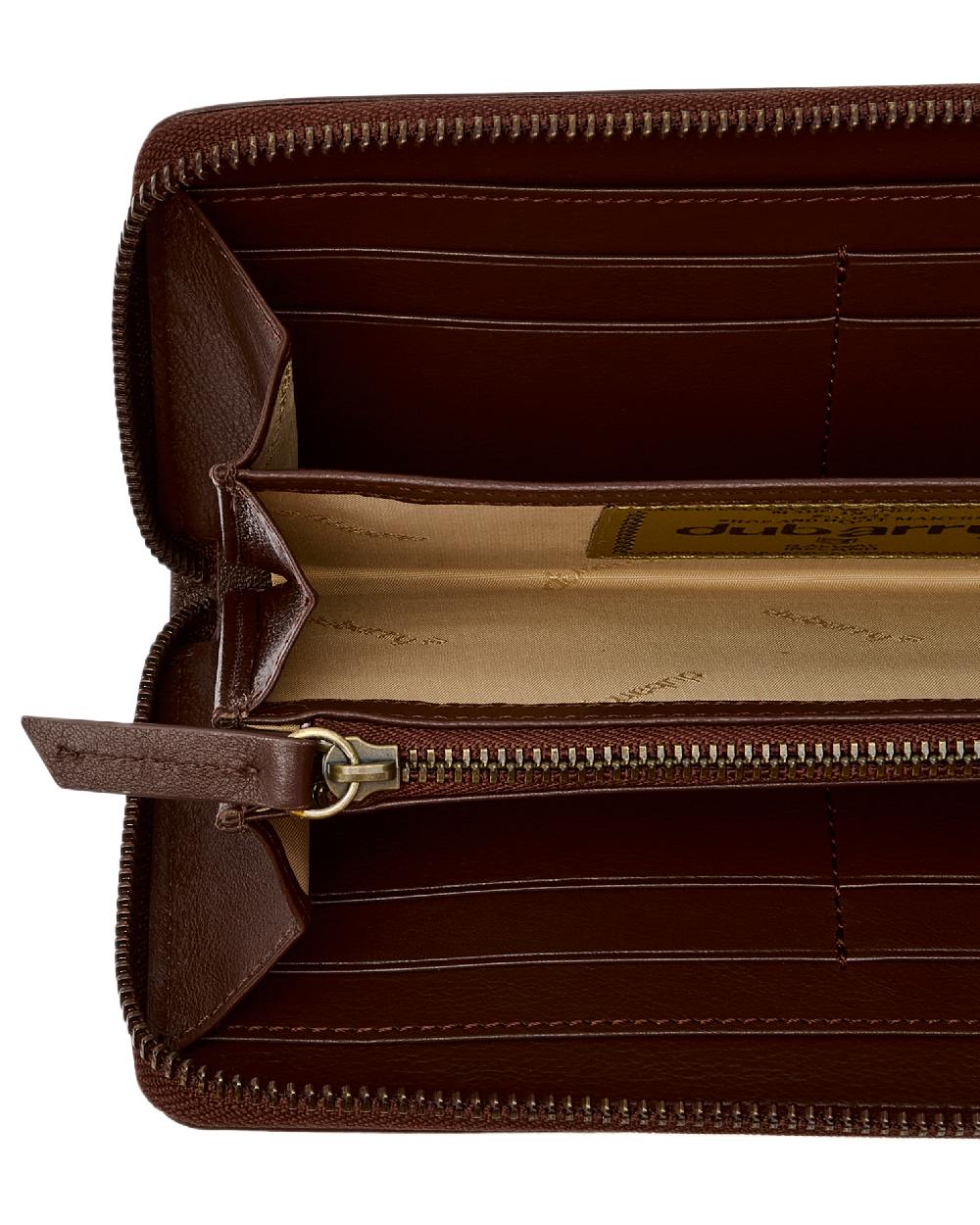 Cedar Coloured Dubarry Killucan Leather Wallet on white background 
