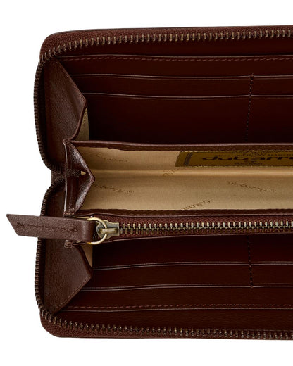 Cedar Coloured Dubarry Killucan Leather Wallet on white background 