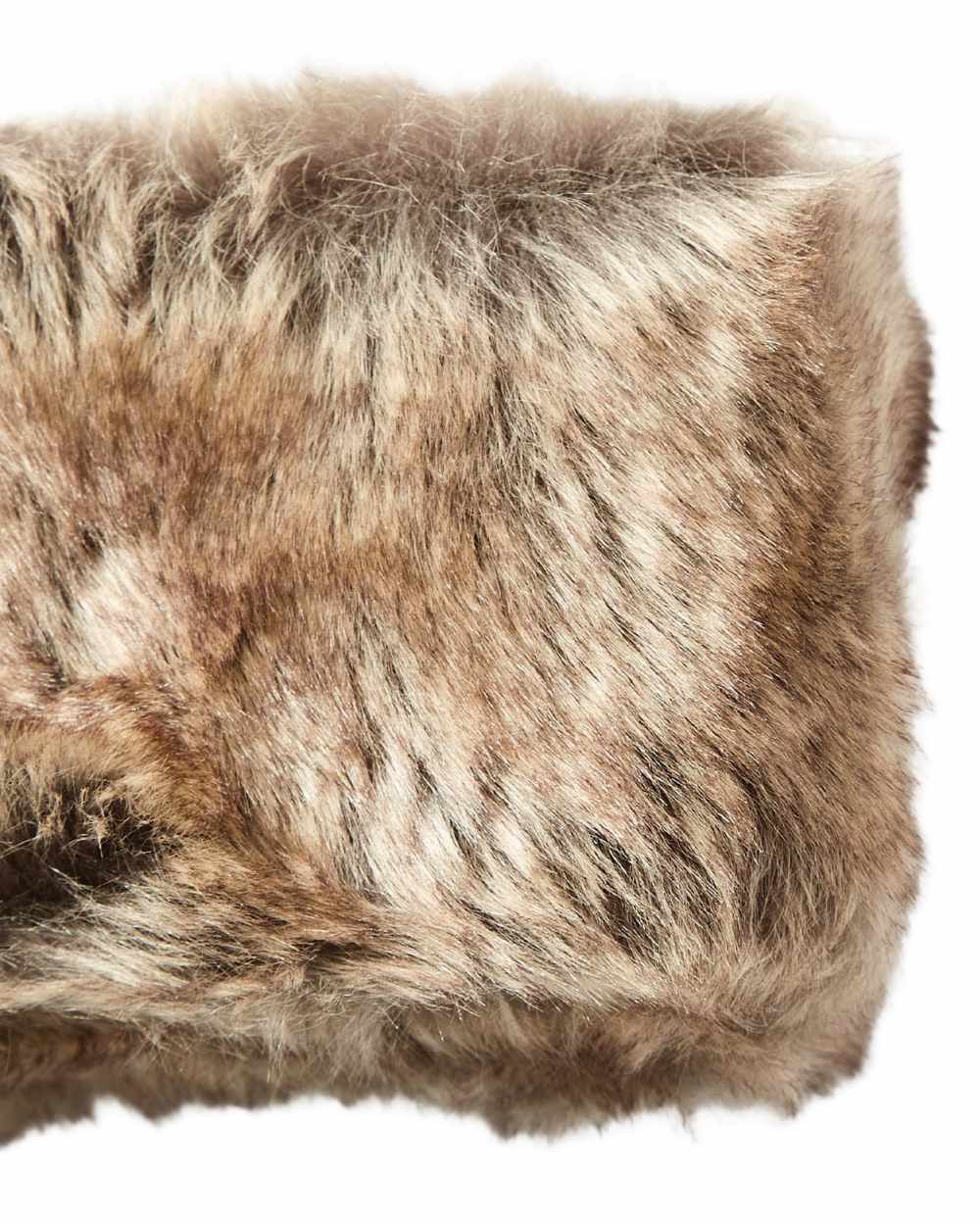Chinchilla Coloured Dubarry Ladies Faux Fur Headband On A White Background 