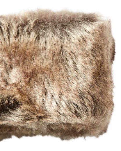 Chinchilla Coloured Dubarry Ladies Faux Fur Headband On A White Background 