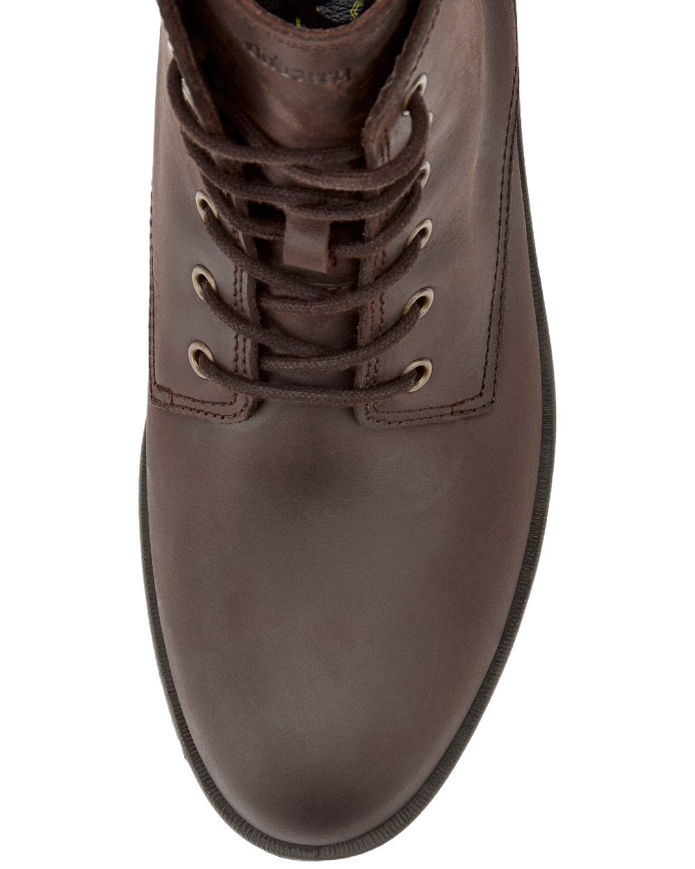 Old Rum Coloured Dubarry Mens Ballywater Lace Up Country Boots on white background 