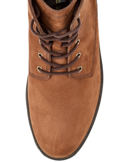 Walnut Coloured Dubarry Mens Ballywater Lace Up Country Boots on white background 