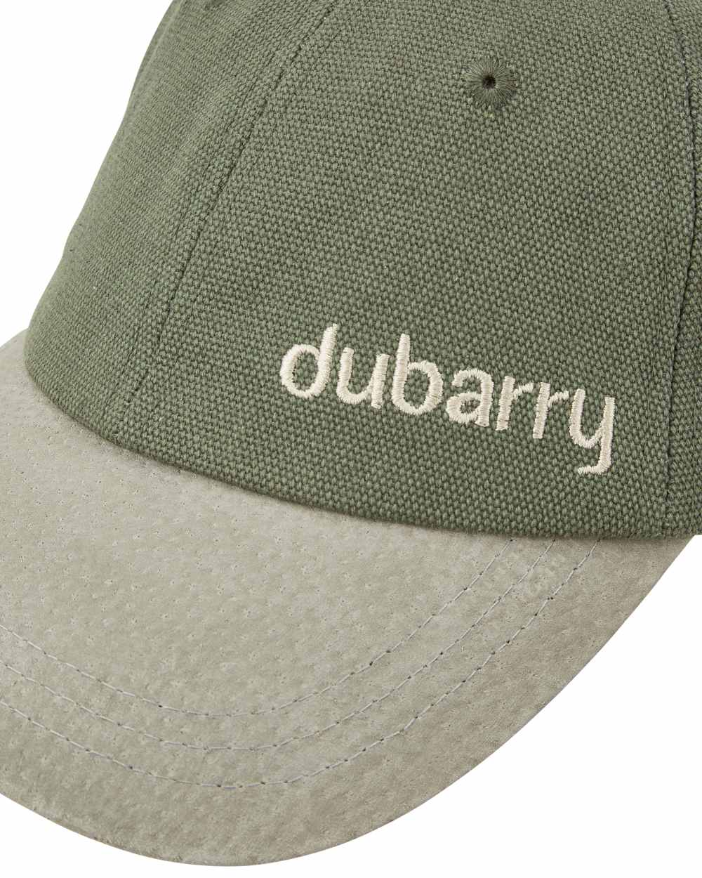 Pesto coloured Dubarry Mens Causeway Hat on white background 