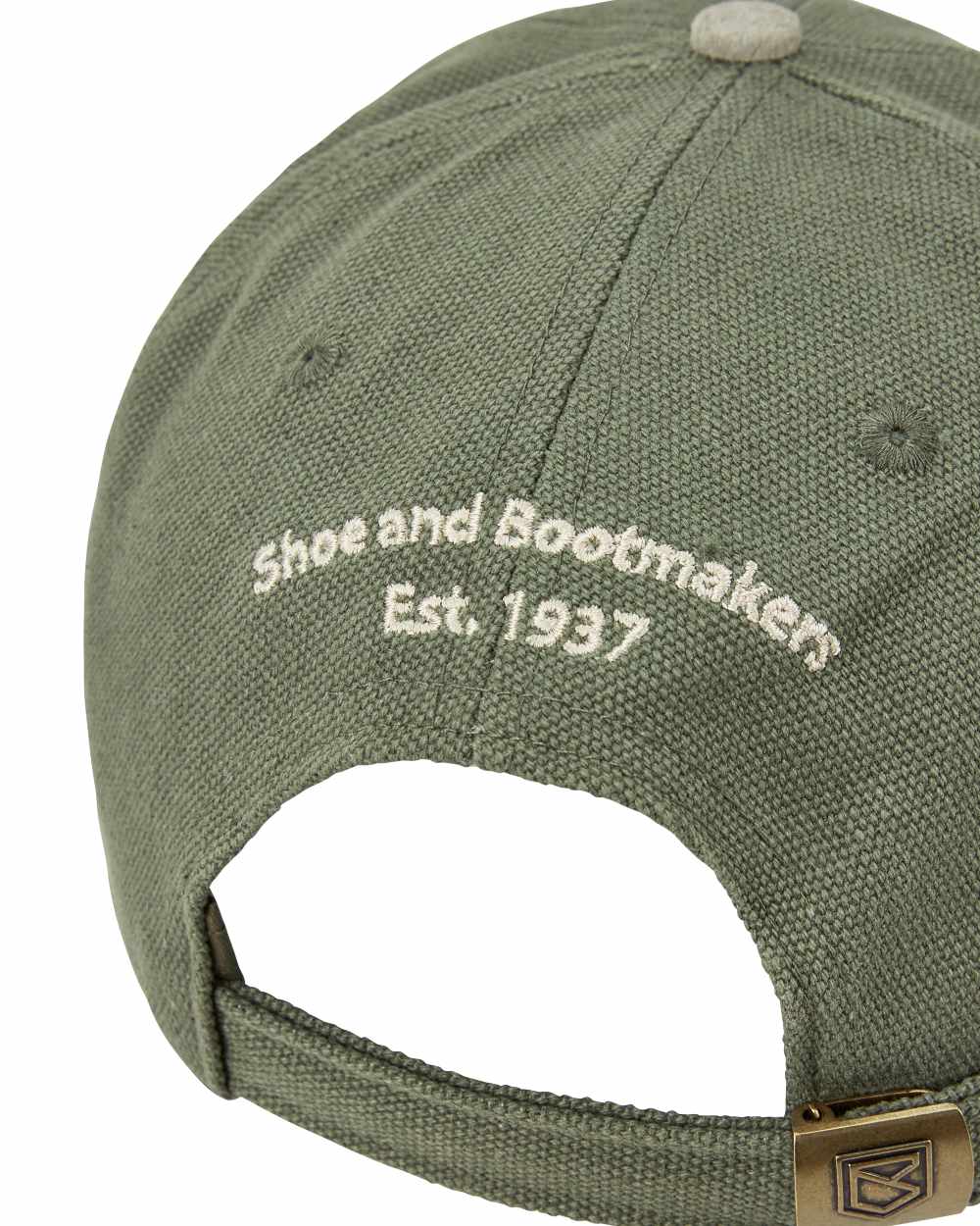 Pesto coloured Dubarry Mens Causeway Hat on white background 