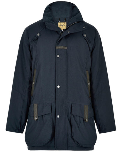 Navy Coloured Dubarry Mens Longacre Waterproof Jacket on white background 