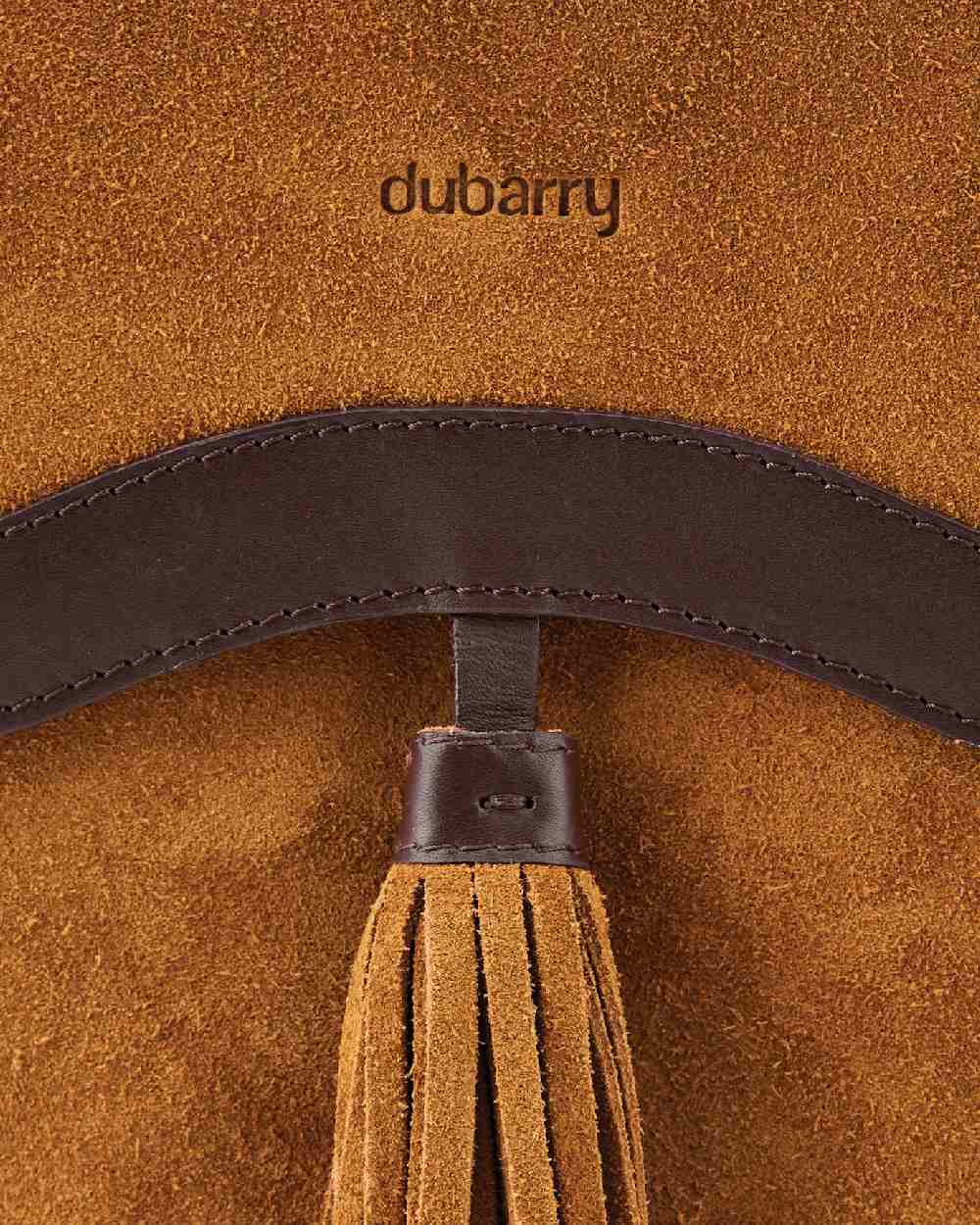 Camel coloured Dubarry Monart Saddle Bag on white background 