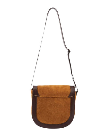 Camel coloured Dubarry Monart Saddle Bag on white background 