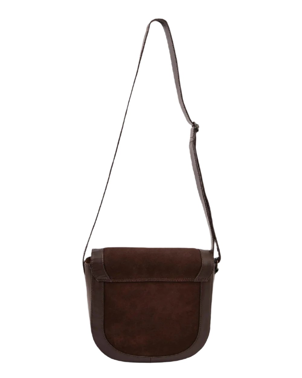 Cigar coloured Dubarry Monart Saddle Bag on white background 