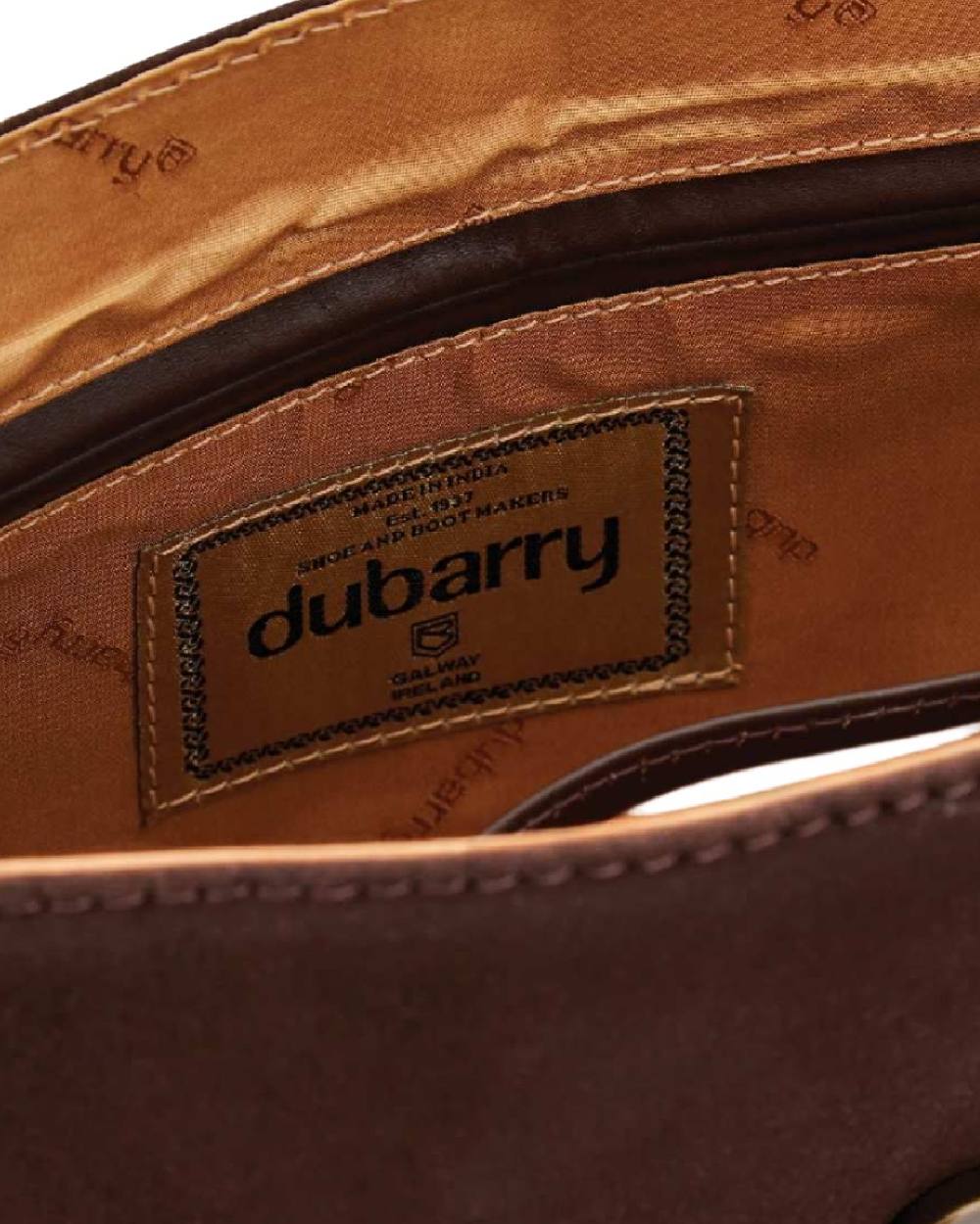 Cigar coloured Dubarry Monart Saddle Bag on white background 