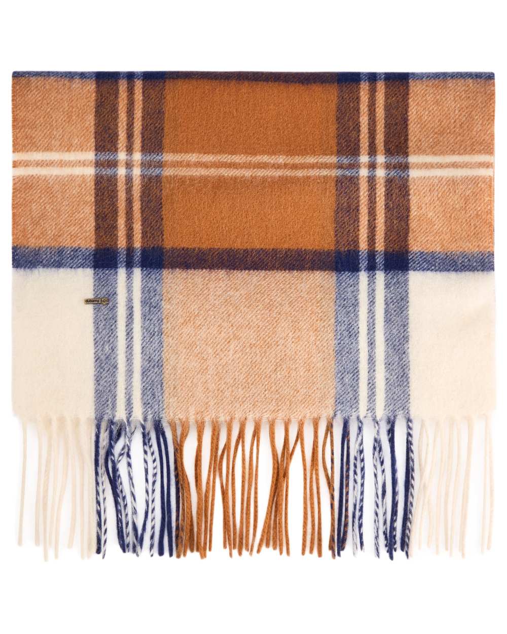 Ochre coloured Dubarry Newbawn Hat And Scarf Gift Set on white background 