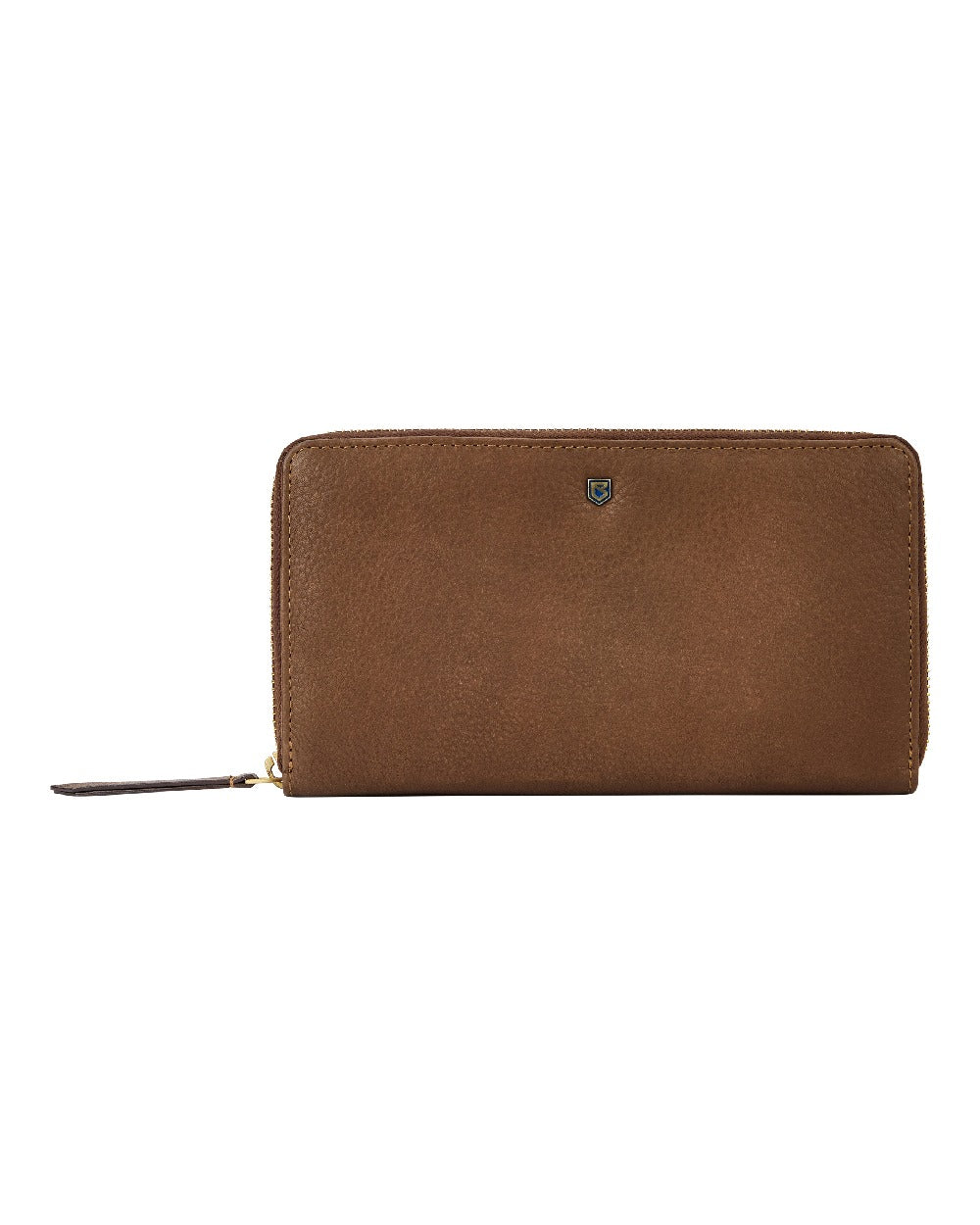 Walnut coloured Dubarry Portlick Leather Purse on white background 