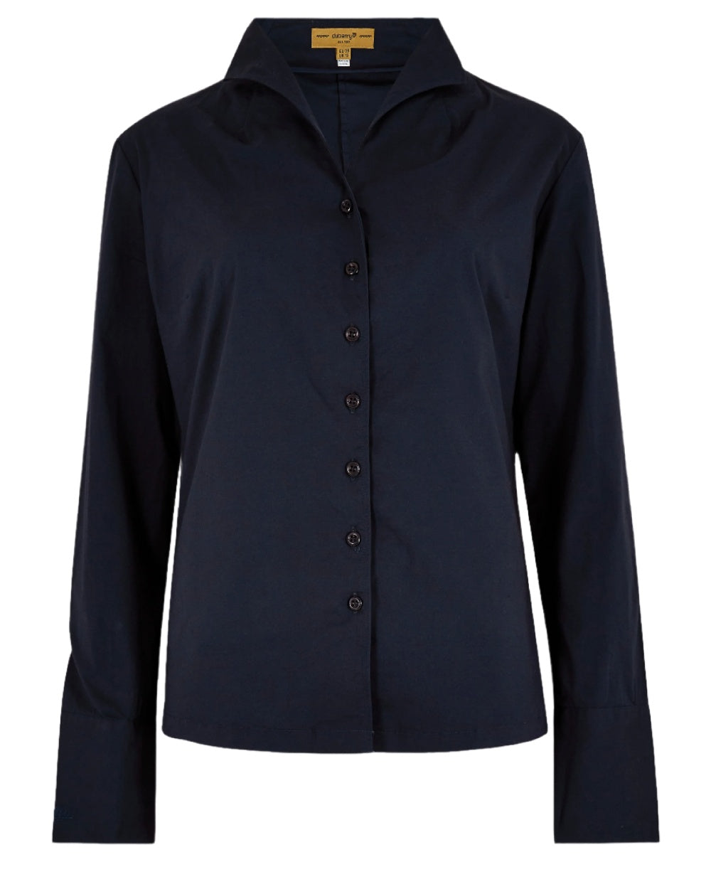 Navy coloured Dubarry Snowdrop Shirt on white background 
