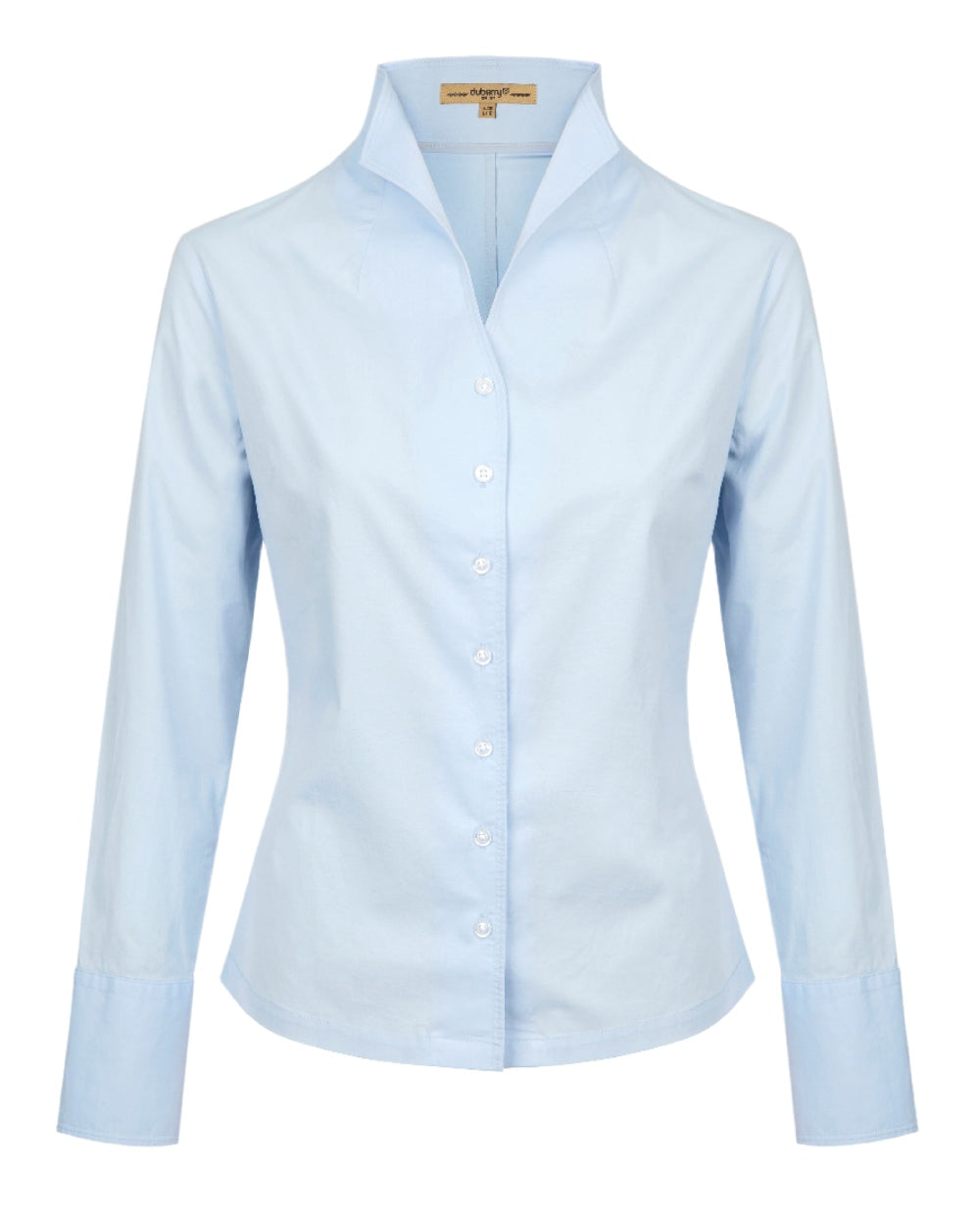 Pale Blue coloured Dubarry Snowdrop Shirt on white background 