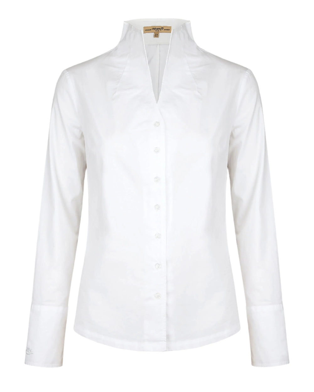 White coloured Dubarry Snowdrop Shirt on white background 