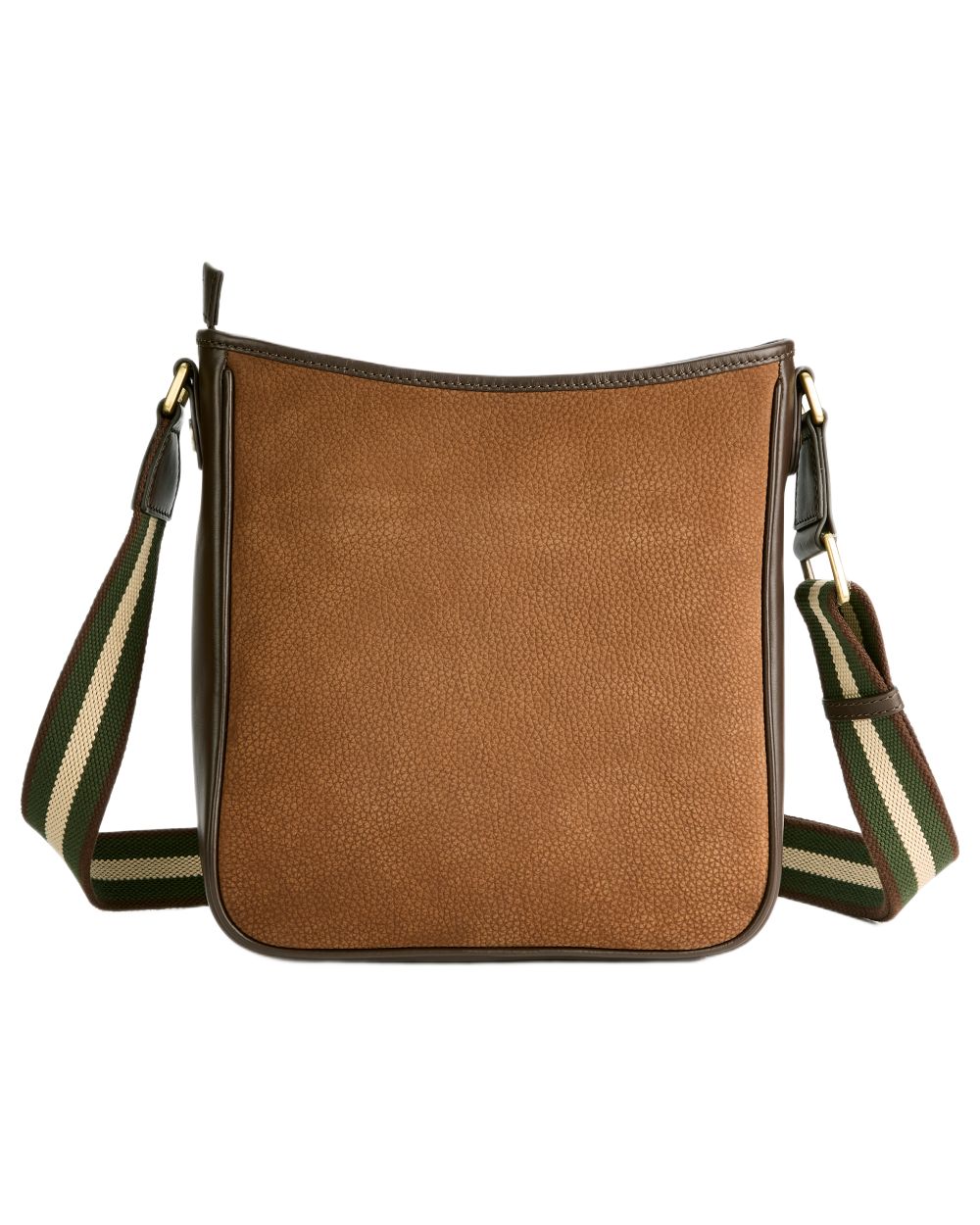 Walnut coloured Dubarry Tullyfern Suede And Leather Handbag on white background 