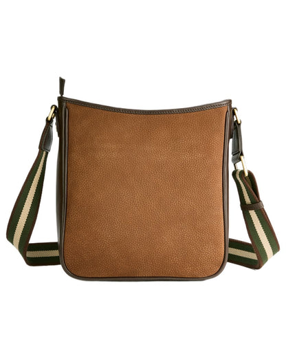 Walnut coloured Dubarry Tullyfern Suede And Leather Handbag on white background 