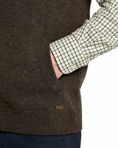 Mahogany Coloured Dubarry Upperwood Bodywarmer on white background 