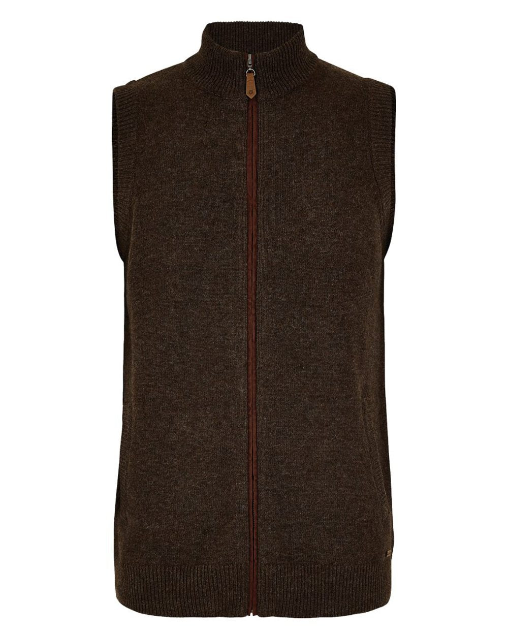 Mahogany Coloured Dubarry Upperwood Bodywarmer on white background 