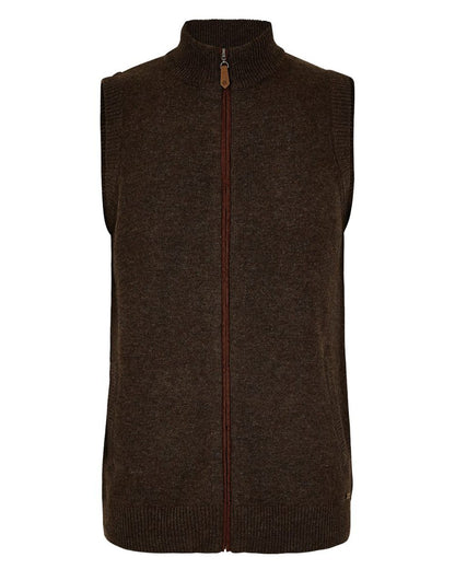 Mahogany Coloured Dubarry Upperwood Bodywarmer on white background 