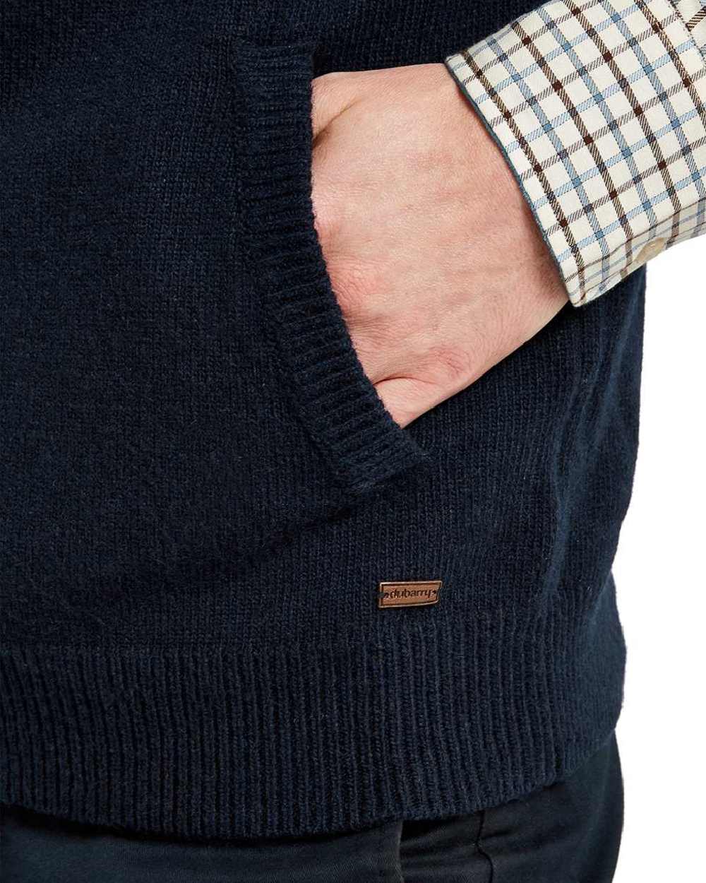 Navy Coloured Dubarry Upperwood Bodywarmer on white background 
