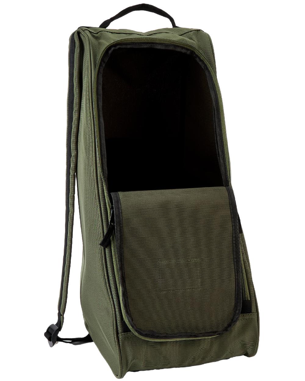 Olive Coloured Dubarry Westcourt PVC Boots Bag on white background 