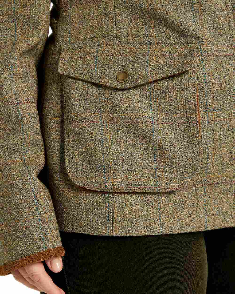 Burren Coloured Dubarry Womens Betony Utility Jacket on white background 