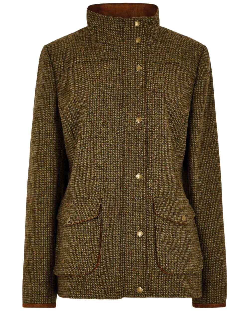 Heath Coloured Dubarry Womens Betony Utility Jacket on white background 