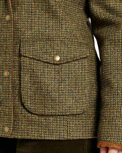 Heath Coloured Dubarry Womens Betony Utility Jacket on white background 