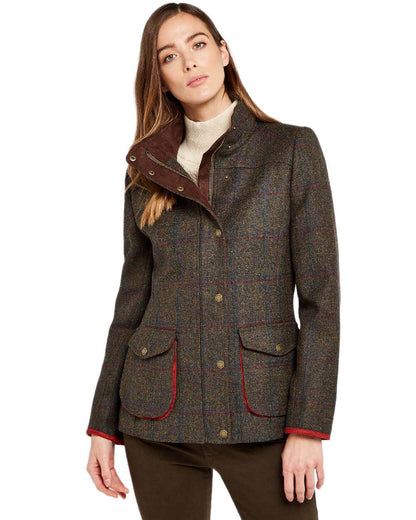 Hemlock Coloured Dubarry Womens Betony Utility Jacket on white background 