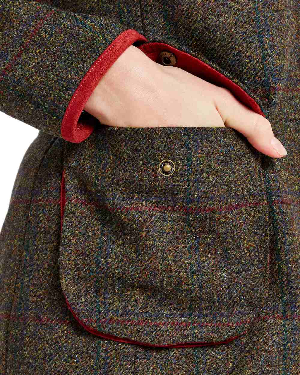 Hemlock Coloured Dubarry Womens Betony Utility Jacket on white background 