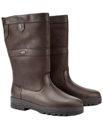Mocha Coloured Dubarry Womens Donegal Country Boots on white background 