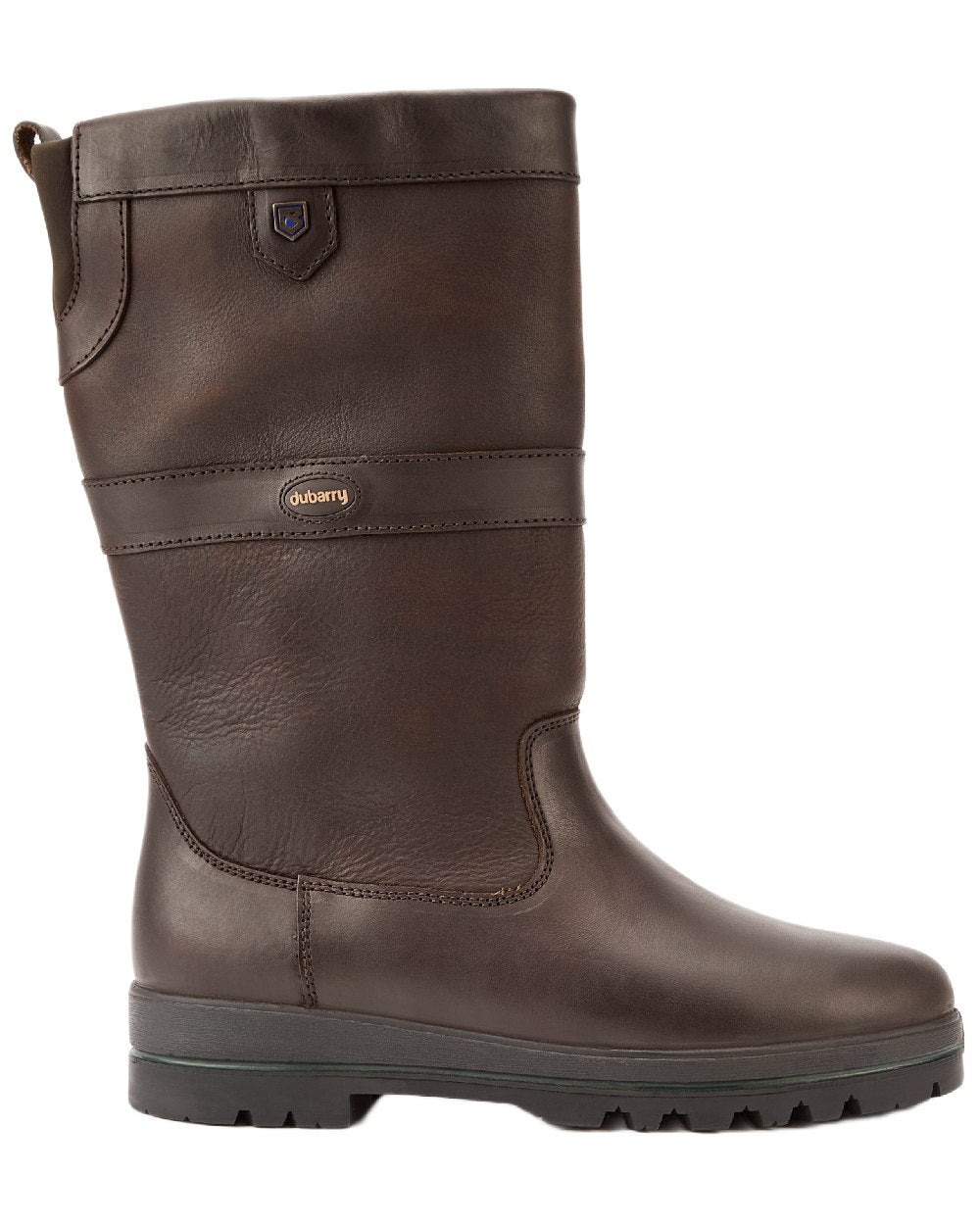 Mocha Coloured Dubarry Womens Donegal Country Boots on white background 
