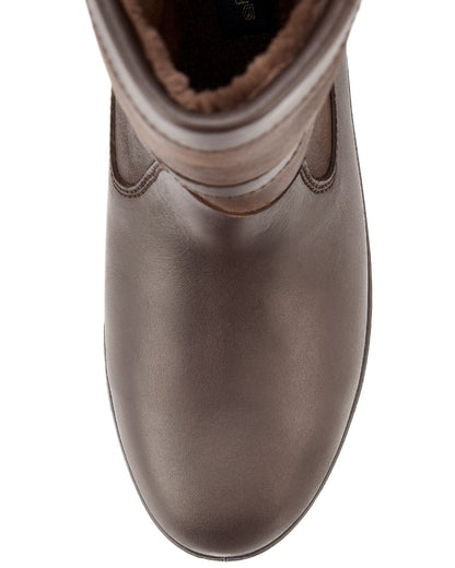 Mocha Coloured Dubarry Womens Donegal Country Boots on white background 