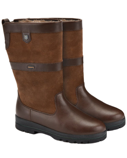 Walnut Coloured Dubarry Womens Donegal Country Boots on white background 