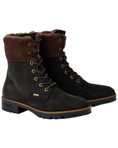 Black Coloured Dubarry Womens Glengarriff Ankle Boots on white background 