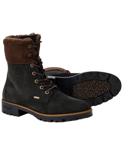 Black Coloured Dubarry Womens Glengarriff Ankle Boots on white background 